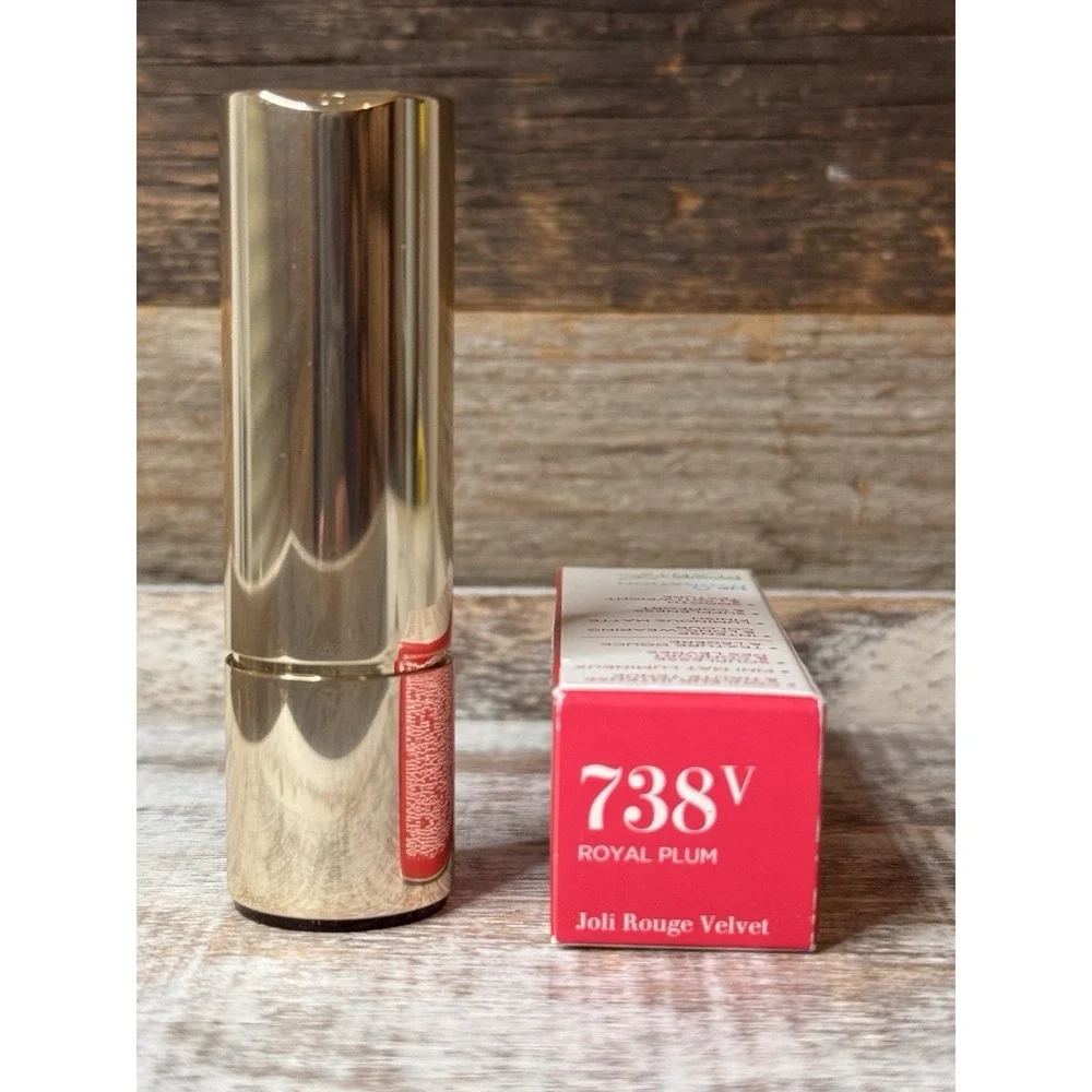 Clarins 738V Joli‎ Rouge Velvet Matte Lipstick | Royal Plum (Deep Mauve)